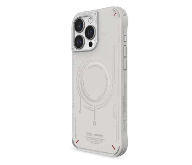 SKINARMA Mecha do iPhone 16 Pro 6.3" Magnetic Charging light grey - 1316904 - zdjęcie 3